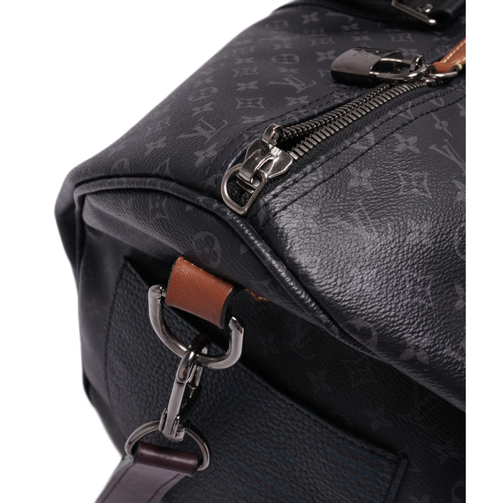 Louis Vuitton 'Black and Olive' Monogram 55 Duffle Bag