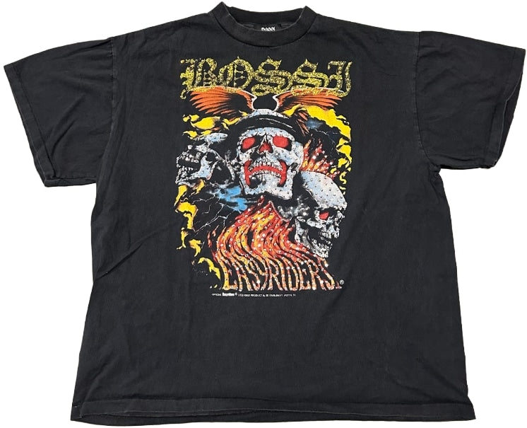 Bossi 'Easy Riders Truckers Only' Rhinestone Vintage Tee