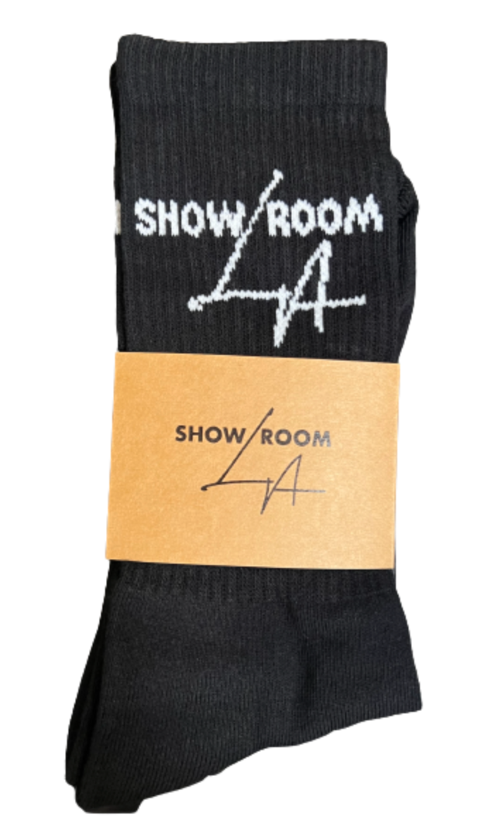 Showroom LA 'Black' Logo Socks