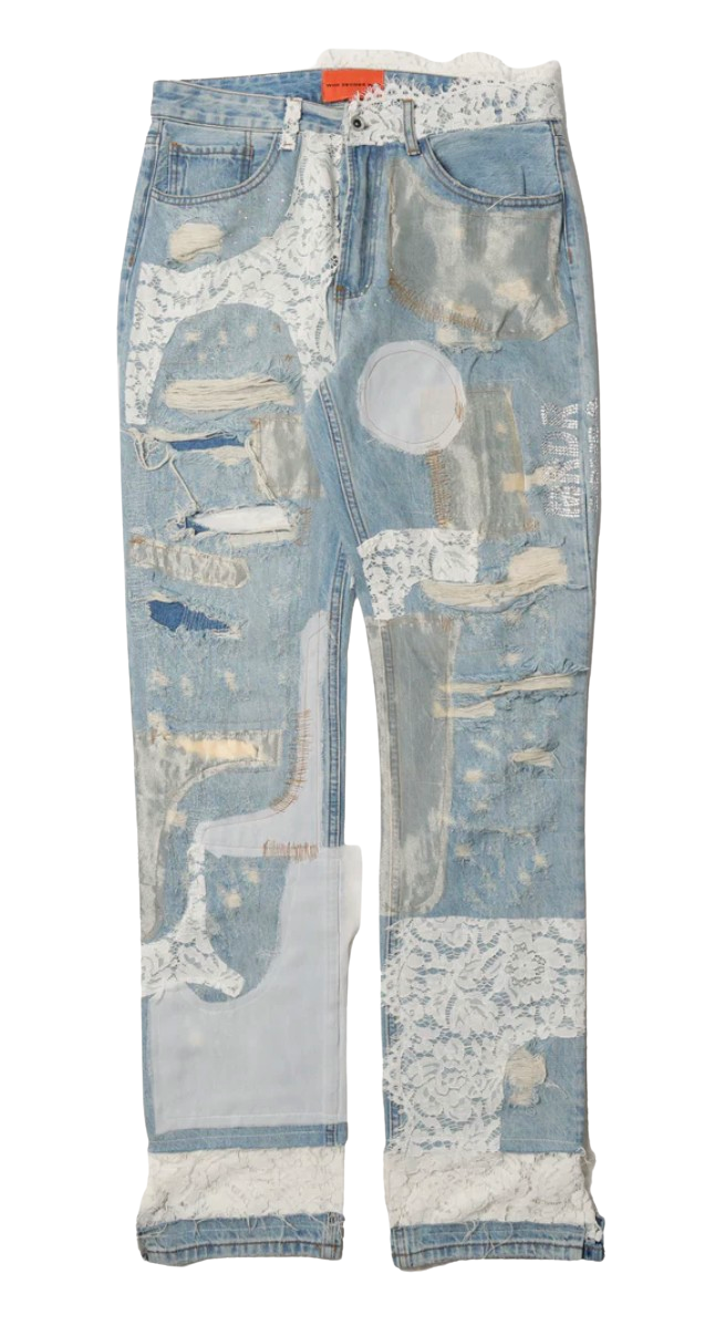 Who Decides War 'Blue Lace Altar' Jeans