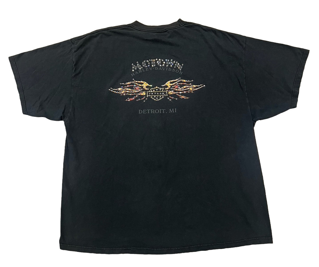 Harley Davidson 'Motown' Rhinestone Vintage Tee