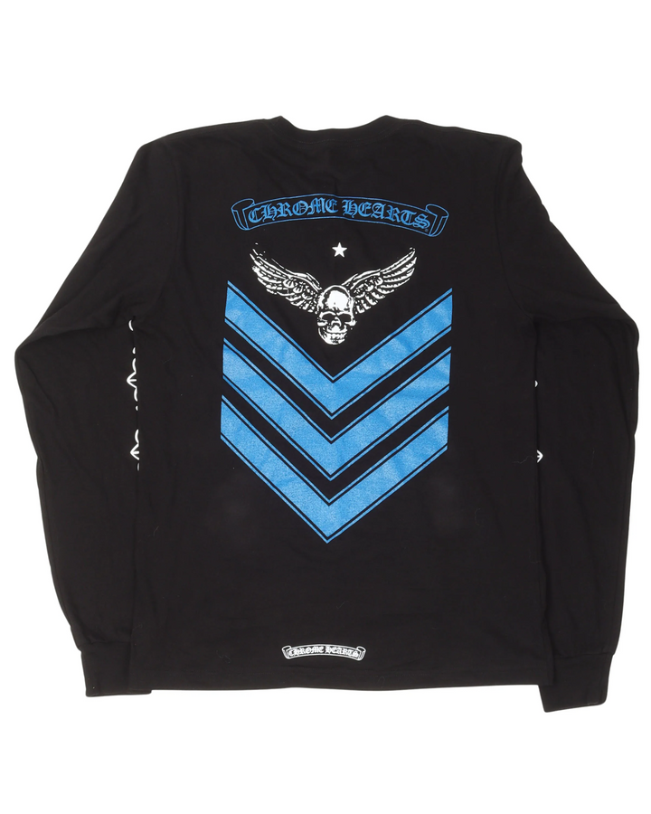 Chrome Hearts Foti 'Blue Wings' Floral Long Sleeve Tee