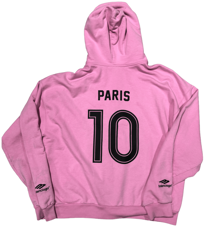 Balenciaga 'Pink Paris' Soccer Zip Up Hoodie