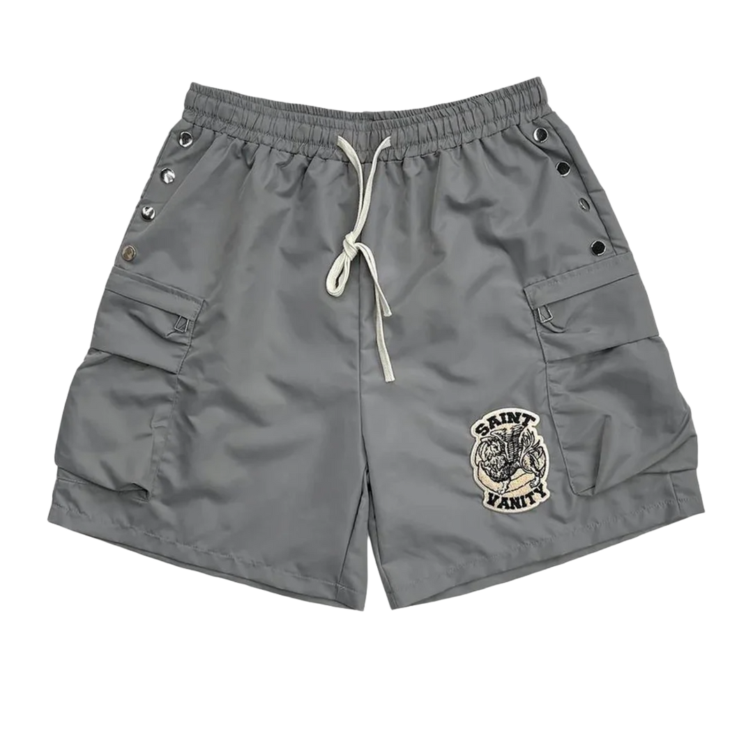 Saint Vanity 'Grey' Nylon Shorts