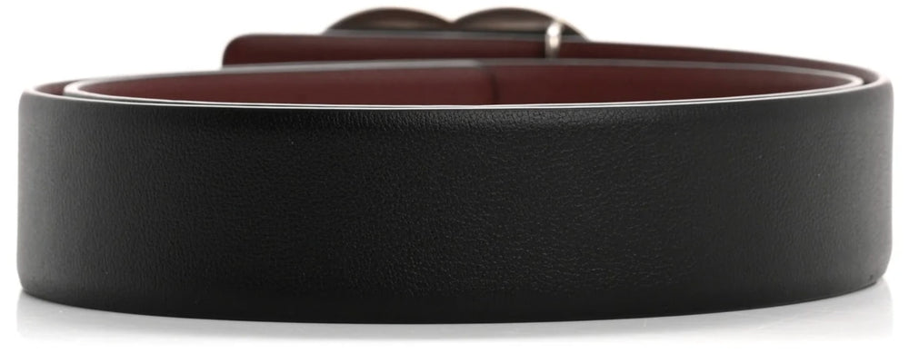 Chanel Reversible Interlocking CC Leather Belt