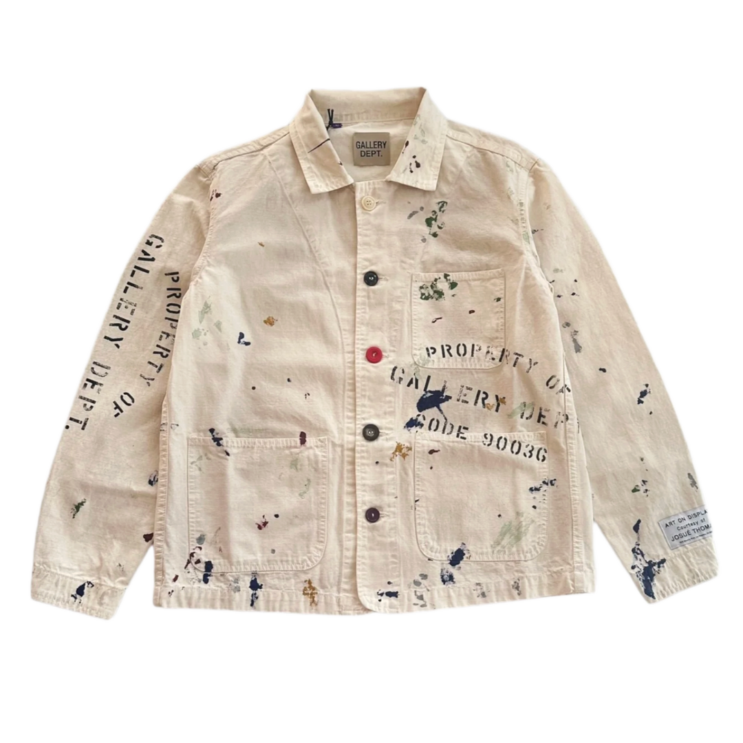Gallery Dept. 'Cream' Paint Splatter Chore Jacket Coat