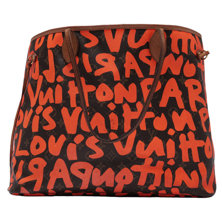 Louis Vuitton 'Monogram Orange Graffiti' Neverfull GM Bag