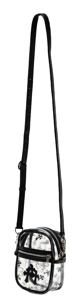 Chrome Hearts 'Clear/Black' Taka Mini Vinyl Shoulder Bag