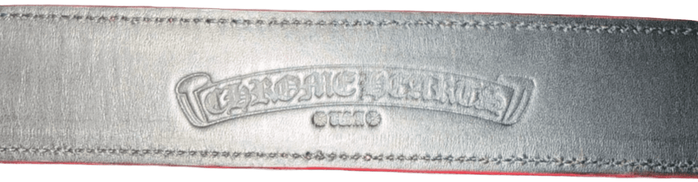 Chrome Hearts 'Red' Leather Belt Strap