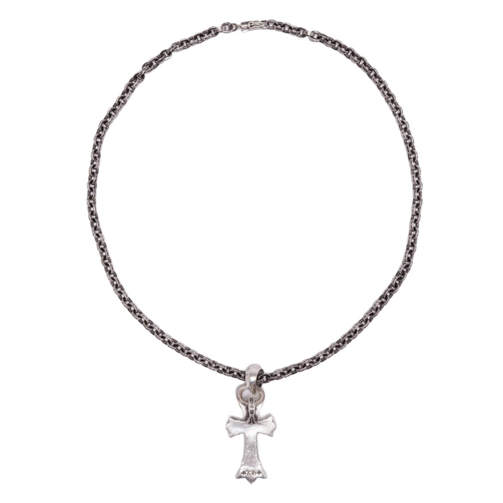 Chrome Hearts ''Double Cross Pendant' Paper Chain 20in. Necklace