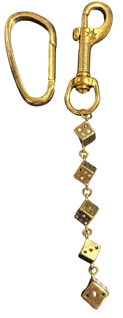 Starchain World 'Gold' Dice Keychain