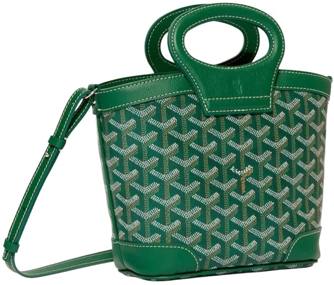 Goyard 'Green' Mini Beluga Crossbody Top Handle Bag