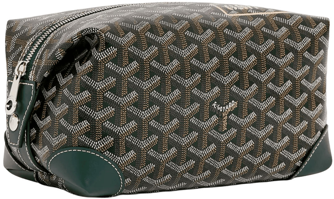 Goyard 'Dark Green' Bowling 25 Toiletry Bag