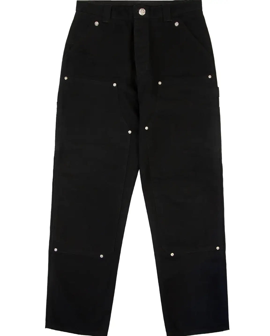 Chrome Hearts 'Double Knee' Black Carpenter Pants