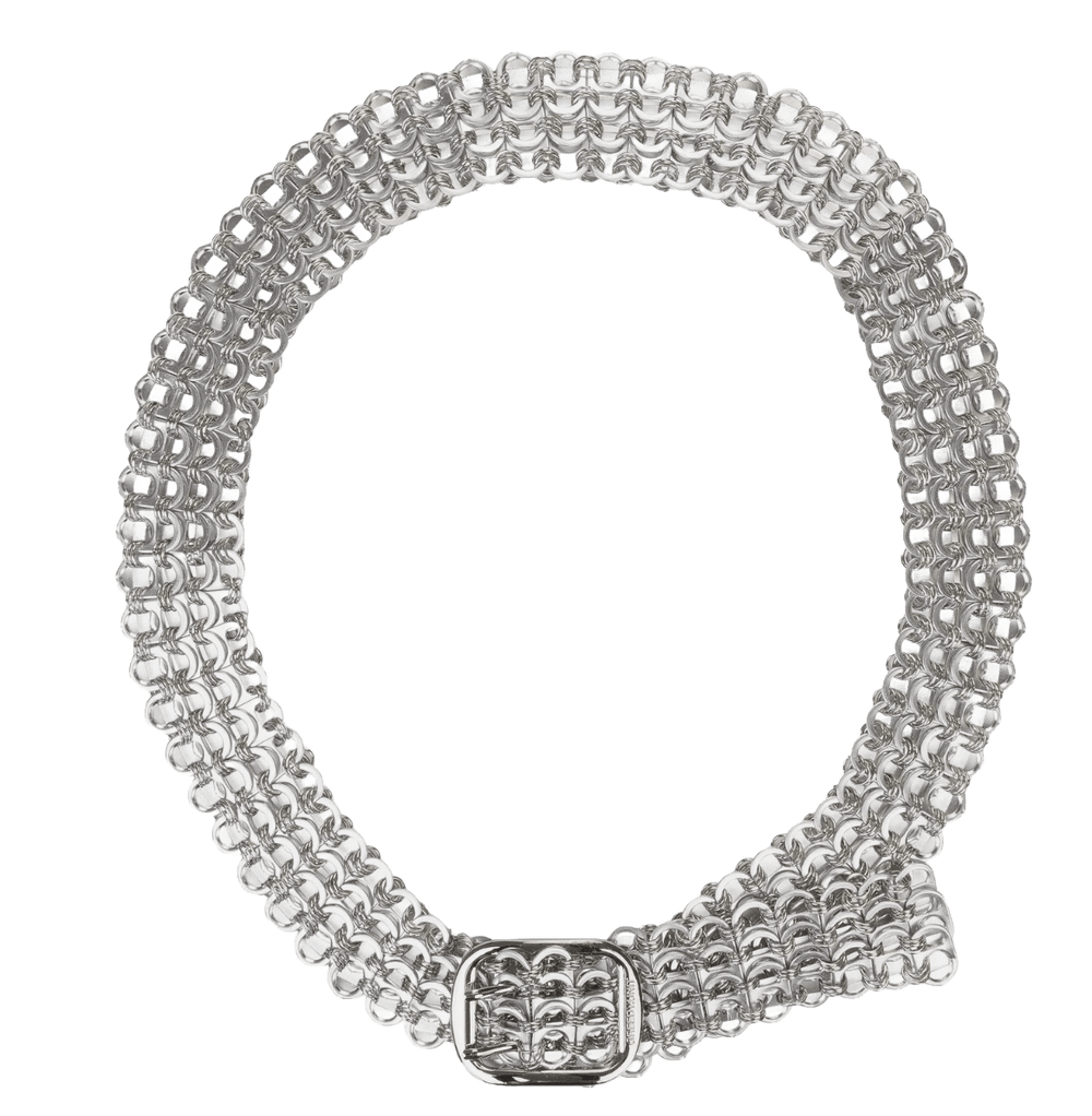 Greedy Unit 'Bottle Cap' Silver Belt