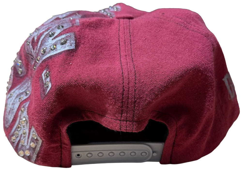Bossi 'Burgundy Harley' Rhinestone Hat