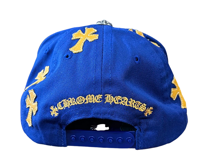 Chrome Hearts 'Cobalt Blue' Cross Patch Hat