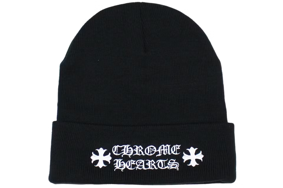 Chrome Hearts 'Cross Logo' Black Beanie