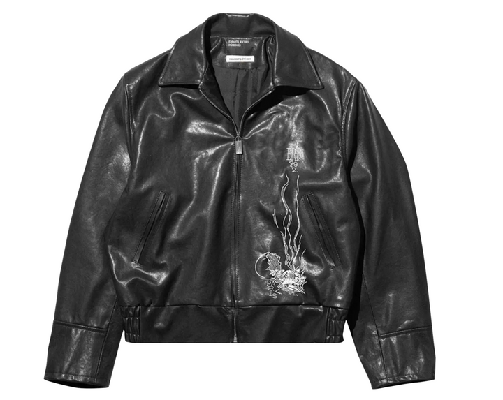 Enfants Riches Déprimés 'Arcane 17' Black Leather Jacket