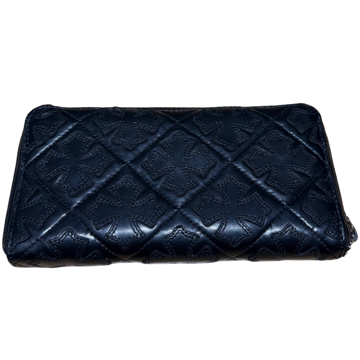 Chrome Hearts 'Quilted Cemetery Cross' Long Wallet