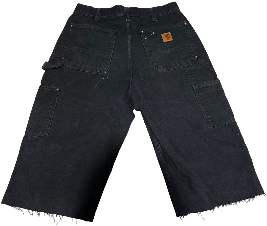 Carhartt 'Black' Double Knee Carpenter Cutoff Shorts