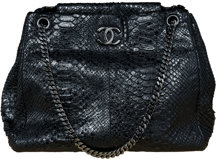 Chanel 'Black' Python Bag