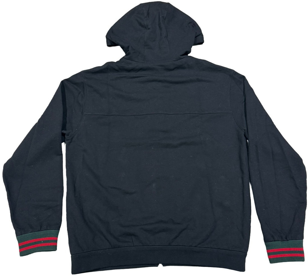 Gucci 'GG' Jersey Hooded Zip Up Hoodie