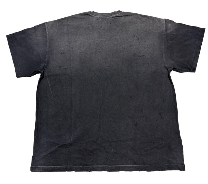 Satoshi Nakamoto "Washed Black' Chain Stitch Tee
