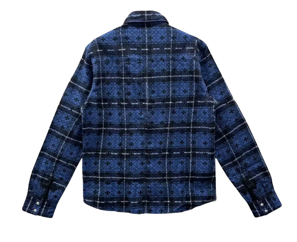 Chrome Hearts 'Blue' Monogram Flannel