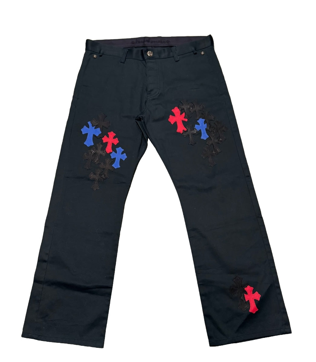 Chrome Hearts '35 Patch' Black Chino Pants
