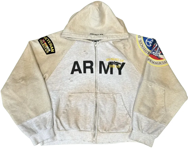 Project G/R 'Reconstructed' NYC Exclusive Folded Zip Up Hoodie