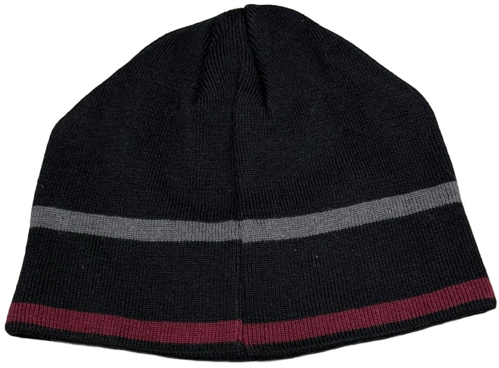 Harley Davidson 'Black/Burgundy' Striped Beanie