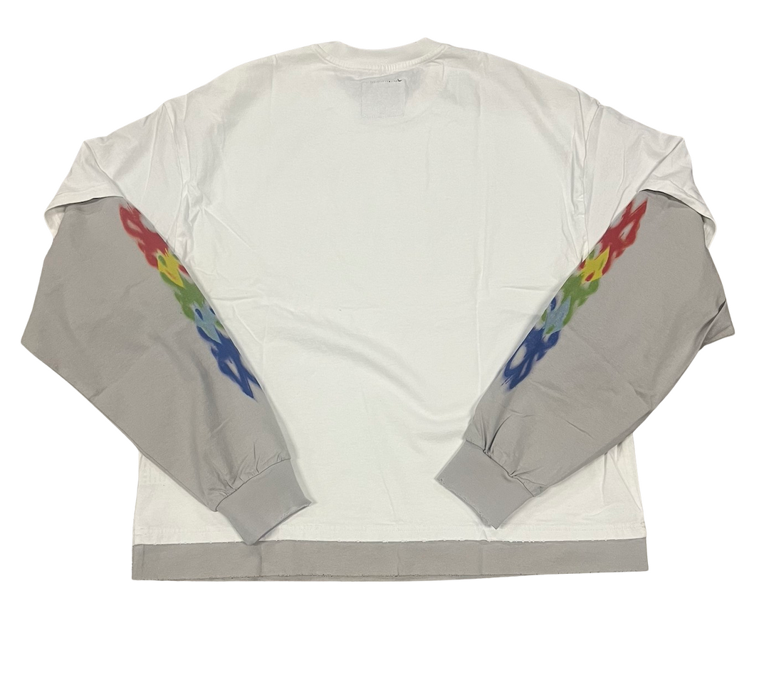 DOS 'Vision' White Longsleeve Tee