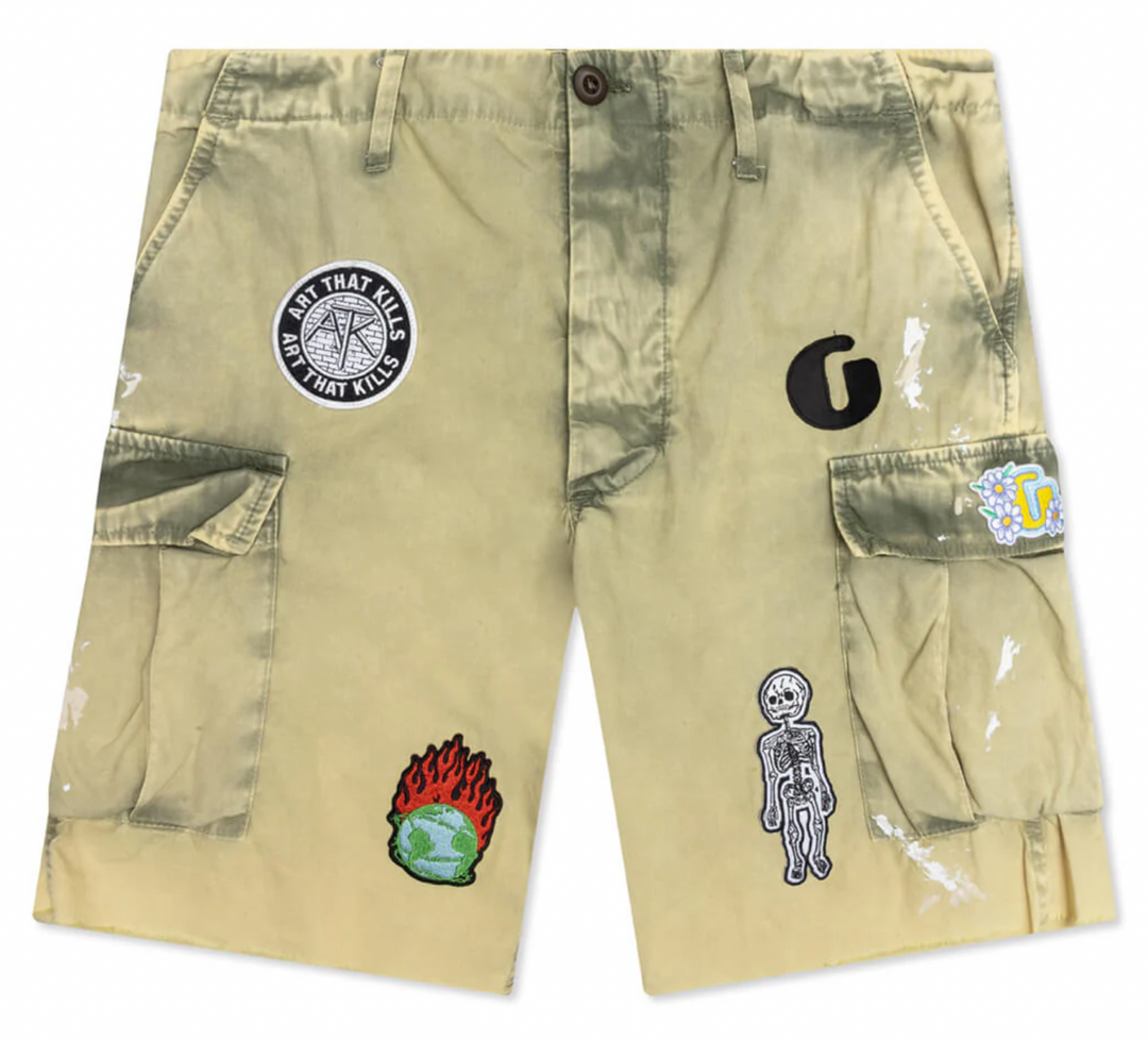 Gallery Dept. 'Kenzie Fatigue' Olive Cargo Shorts