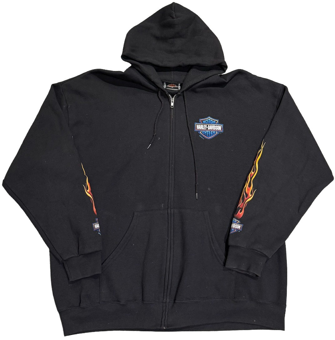 Harley Davidson 'Racine, Wisconsin' Vintage Zip Up Hoodie