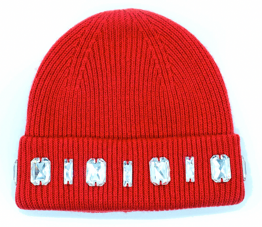 Melrose High 'Crown of Cairo' Red Sun Beanie