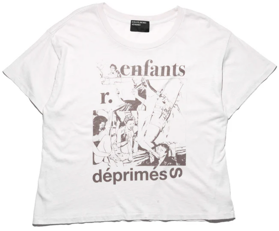 Enfants Riches Déprimés 'Gnaw' Faded Ivory Tee