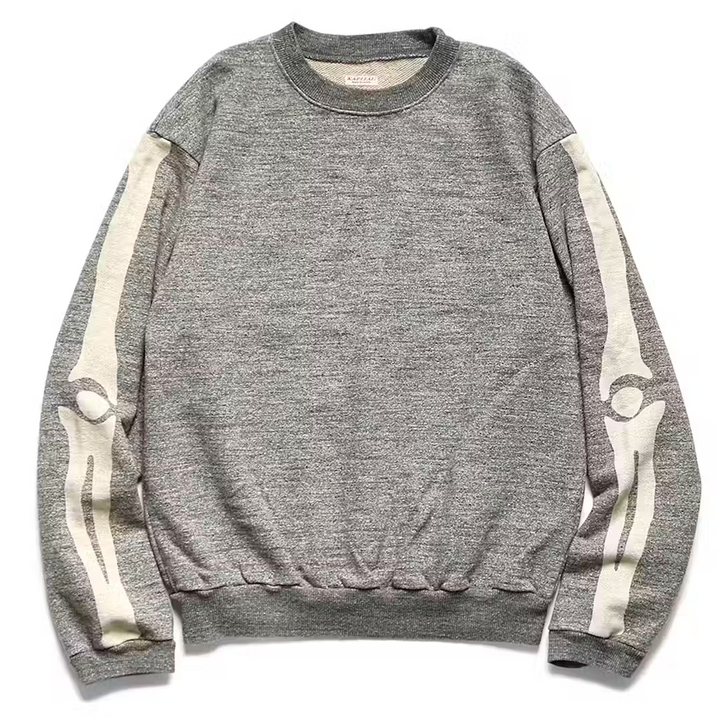 Kapital 'Bone' Grey Crewneck