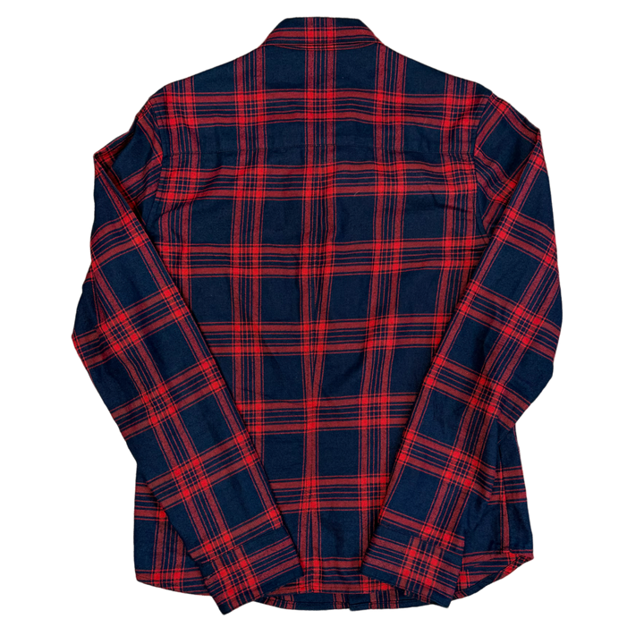 Chrome Hearts 'Navy and Red' Cuff Patch Flannel