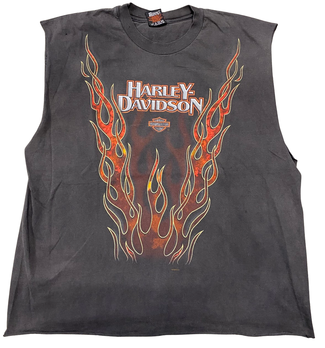 Harley Davidson 'Alamo City' Cut Off Vintage Tee