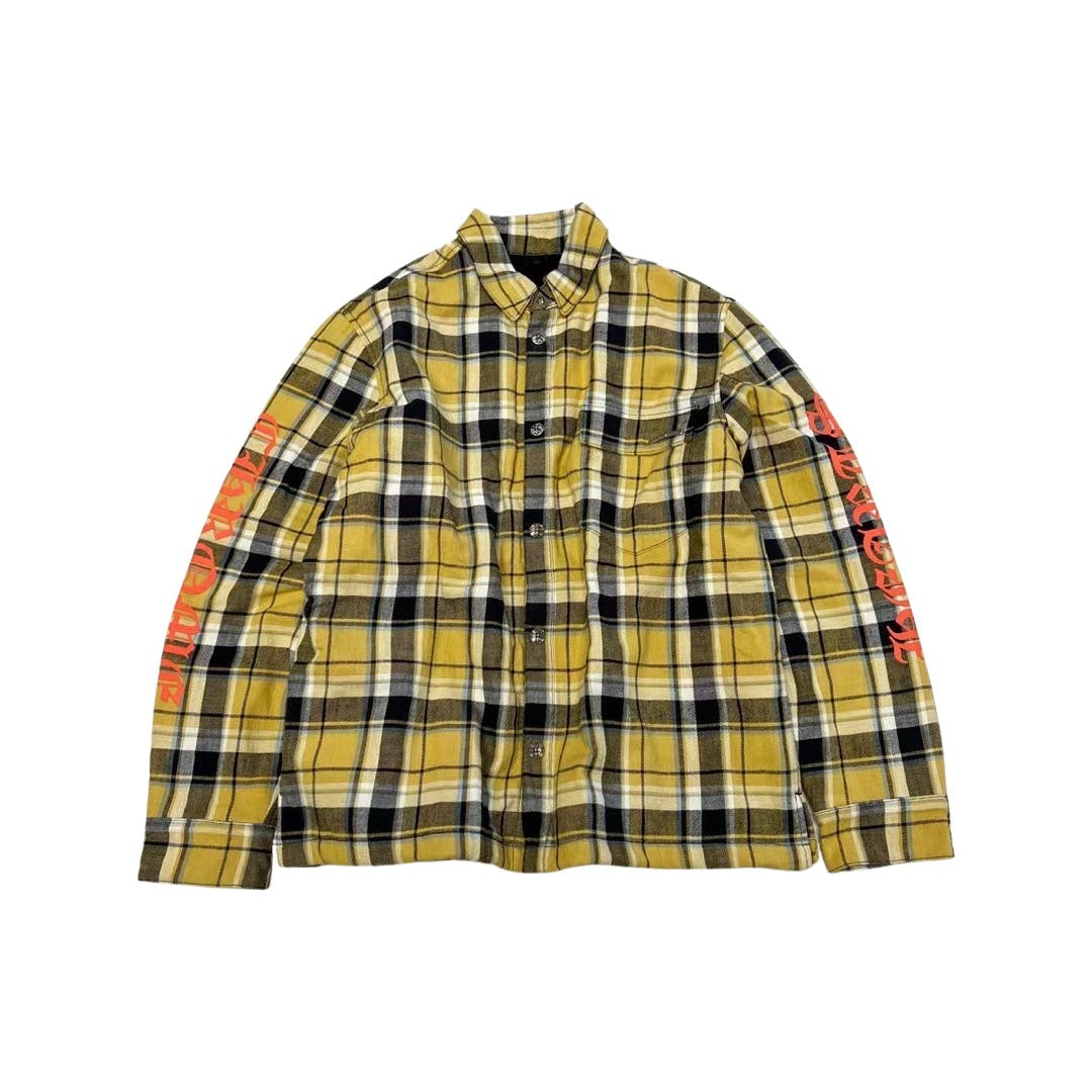 Chrome Hearts 'Yellow' Logo Flannel Jacket