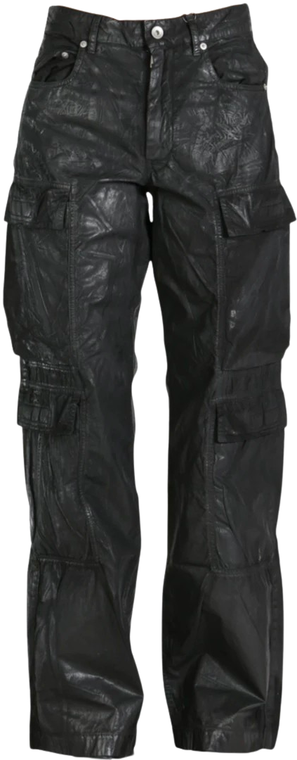 Rick Owens 'Double Cargo' Black Jeans
