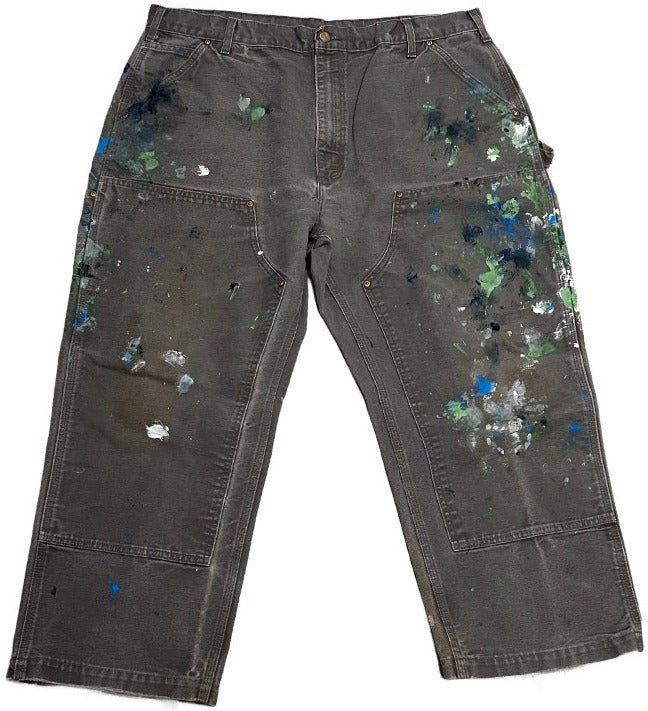 Carhartt 'Painted Grey' Double Knee Vintage Work Pants