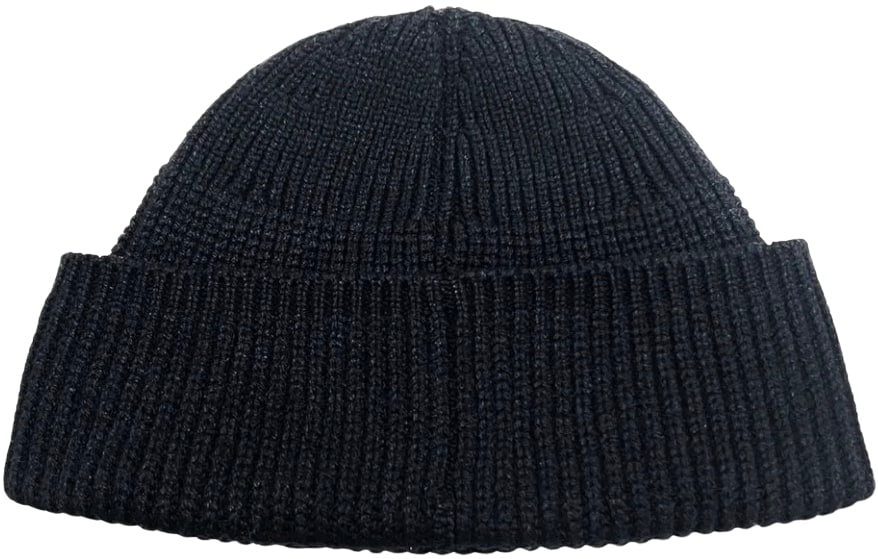 Chrome Hearts 'Leather Triple Cross Patch' with Silver Cross Cashmere Beanie