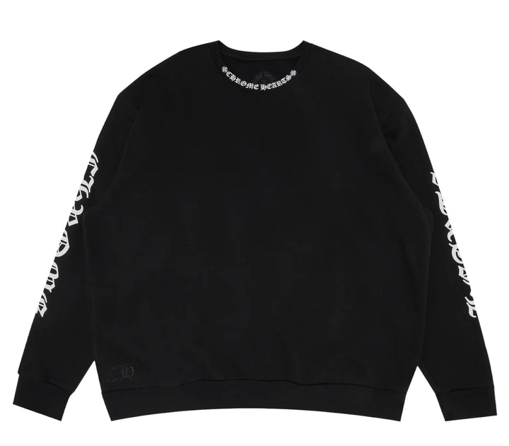 Chrome Hearts 'Collar Logo' Black Crewneck