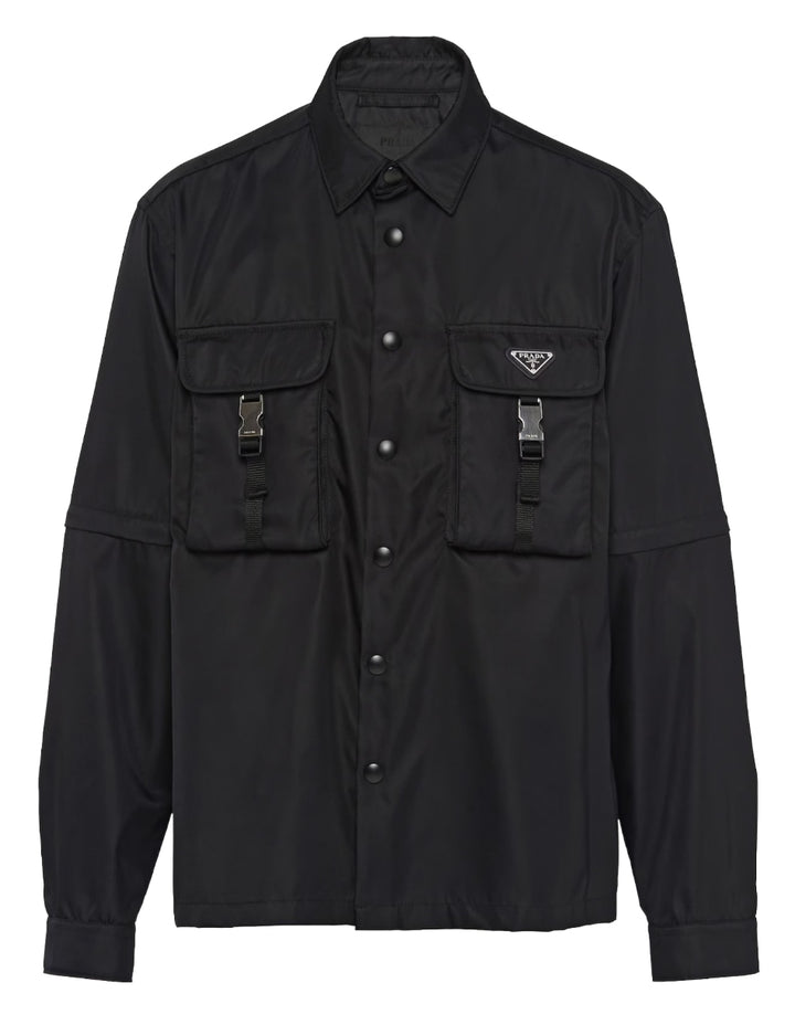 Prada Black Re-Nylon Convertible Shirt