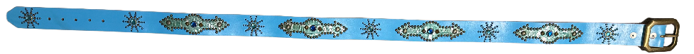 Studded 'Sun Studded Gem' Baby Blue Belt