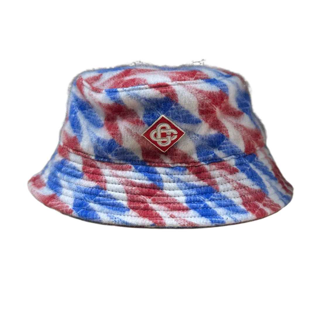 Casablanca 'Red, White & Blue' Brushed Wool Bucket Hat