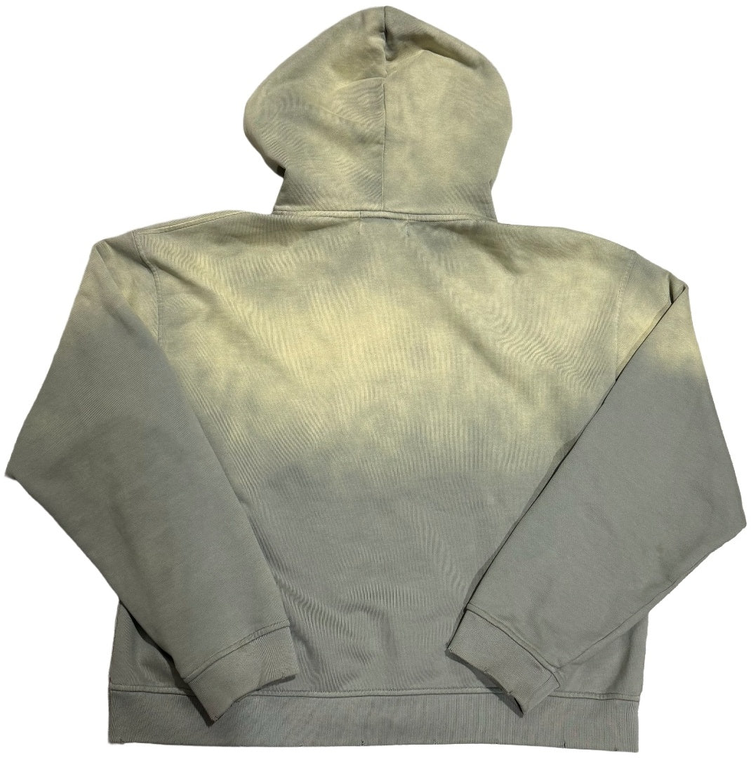 トップス no faith studios hoodie green M No Faith Studios 'Green' Split Zip Up Hoodie – Showroom LA