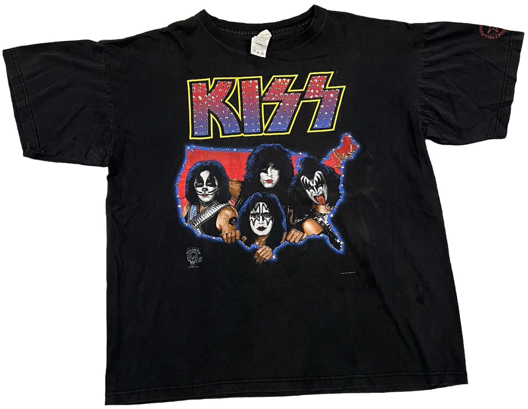 Kiss 'Rule The World' Rhinestone Vintage Tee